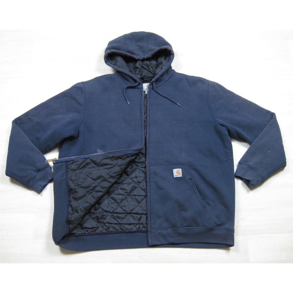 Carhartt Rain Defender Relaxed Fit Quilt Lined Zip Hoodie Men's (XL) Workwear